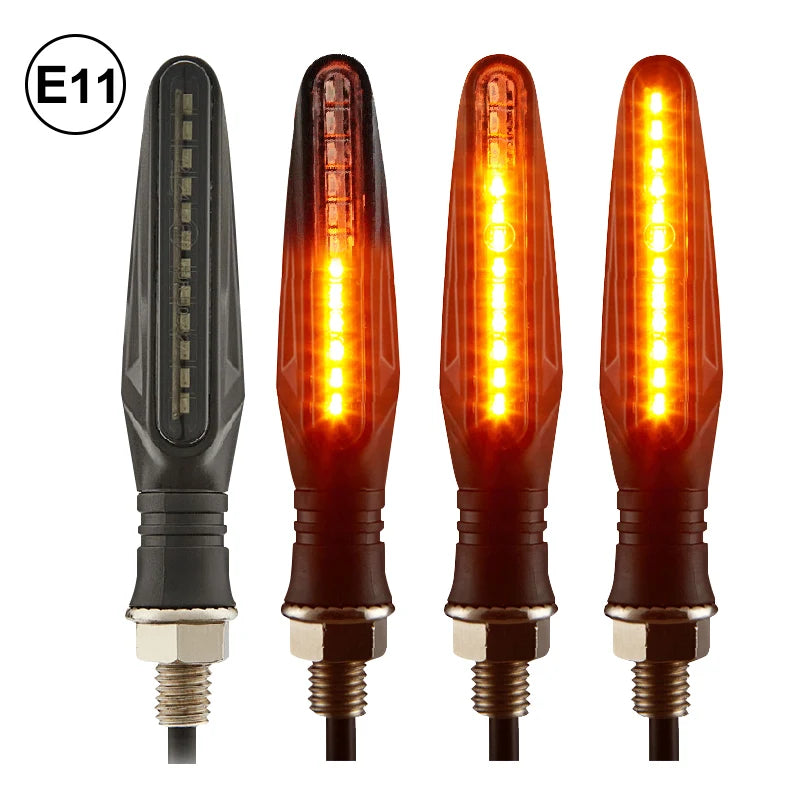 LED Turn Signal Lights – Integrated Relay for Motorcycles