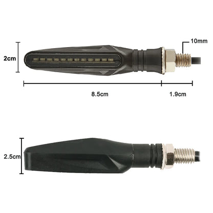 LED Turn Signal Lights – Integrated Relay for Motorcycles