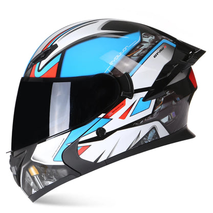 Modular Flip-Up Motorcycle Helmet, ECE DOT Approved, Full Face Racing Helmet