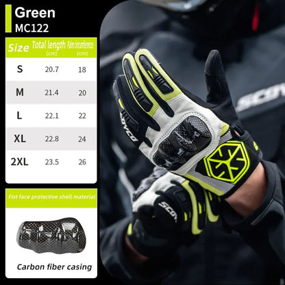 SCOYCO Motorcycle Gloves – Carbon Fiber Protection