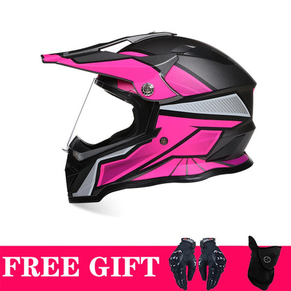 Off-Road Full Face Motorcycle Helmet, ECE DOT Approved, ATV & Rally Racing