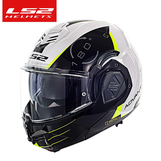 LS2 FF906 Advant Flip-Up Full Face Motorcycle Helmet, ECE Double Visor