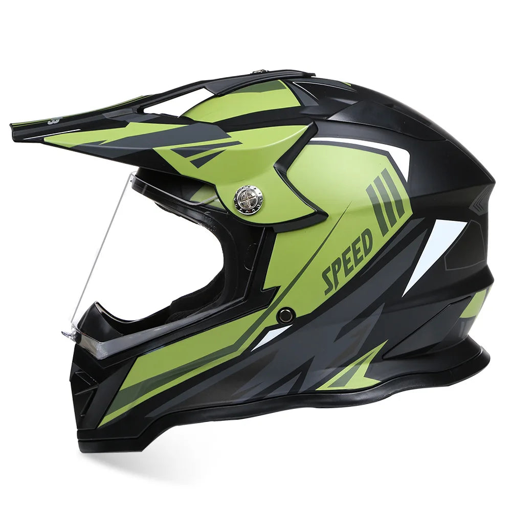 Off-Road Full Face Motorcycle Helmet, ECE DOT Approved, ATV & Rally Racing