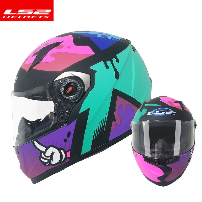 LS2 FF358 Full Face Motorcycle Helmet, ECE Approved