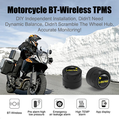 Bluetooth Tire Pressure Monitoring System (TPMS) for Motorcycles – Real-Time Safety & Performance Monitoring