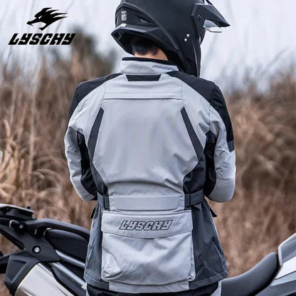 LYSCHY Motorcycle Jacket – Waterproof and Padded for Winter Protection