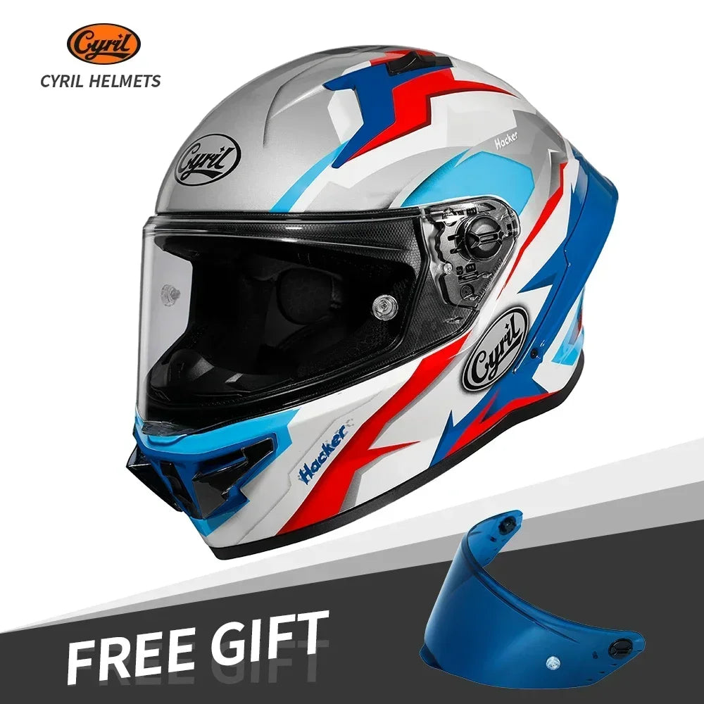 CYRIL FF352 Full Face Motorcycle Helmet, Unisex + Free Accessory