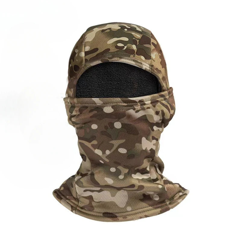 Balaclava Winter Fleece Camouflage, Cold-Proof Ski Cycling Full Face Mask