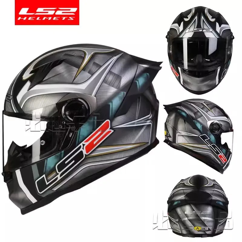 LS2 FF300 Full Face Motorcycle Helmet, ECE Approved, Clear Visor