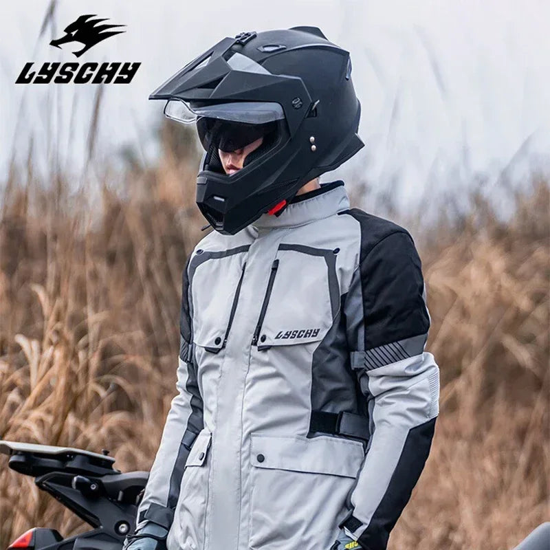 LYSCHY Motorcycle Jacket – Waterproof and Padded for Winter Protection