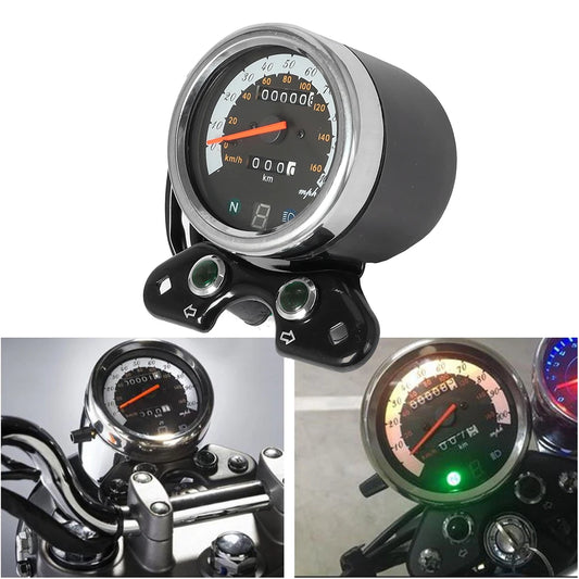 Universal 12V Speedometer for Suzuki Cafe Racer - Odometer and Tachometer