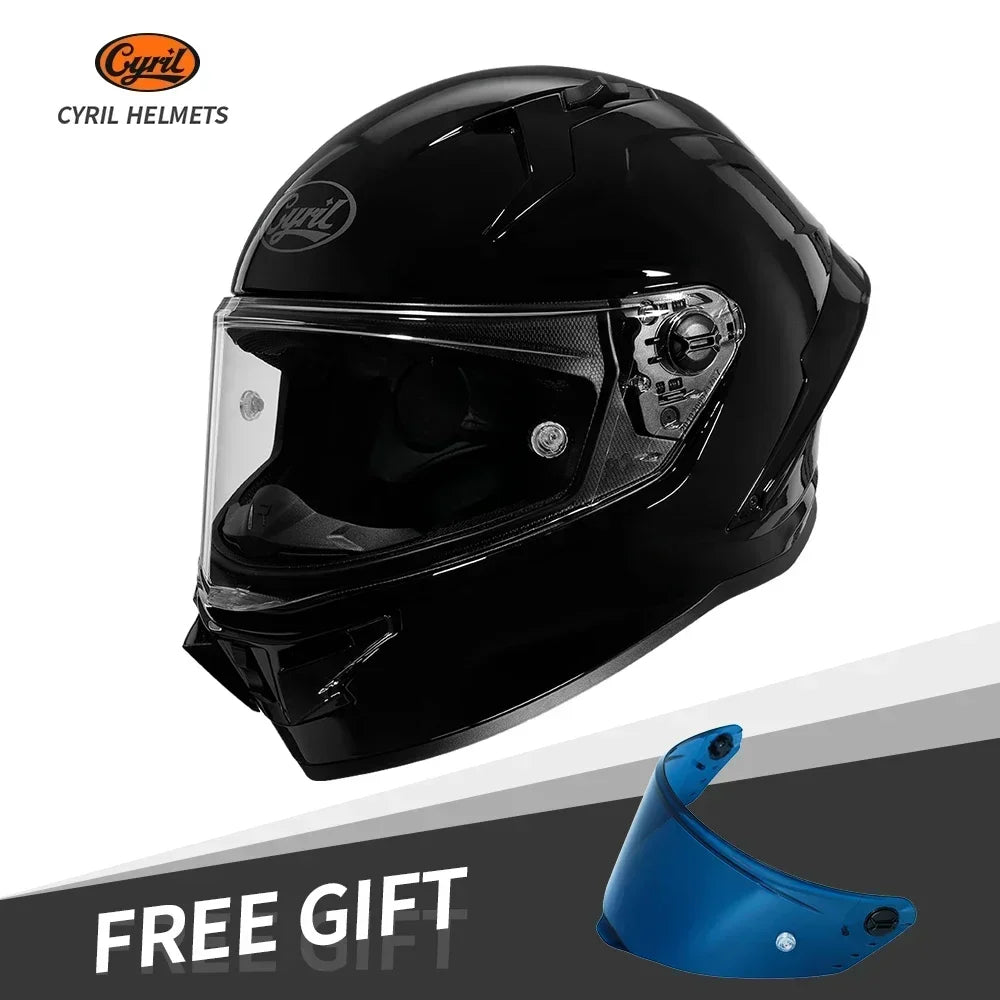 CYRIL FF352 Full Face Motorcycle Helmet, Unisex + Free Accessory