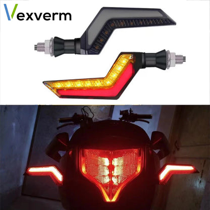 2 LED Turn Signal Lights for Motorcycles - Modern Style