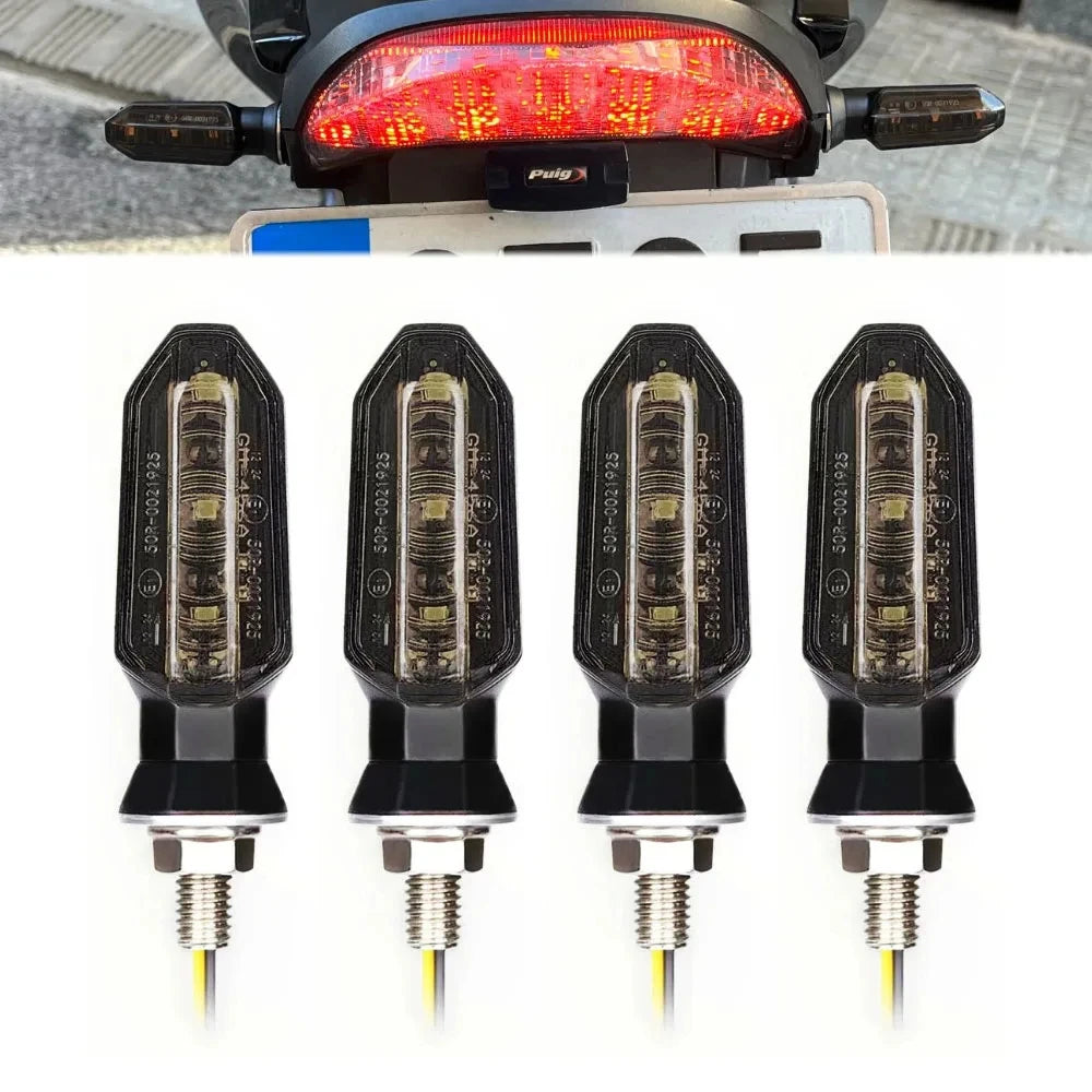 8mm LED Turn Signal Lights for Motorcycles