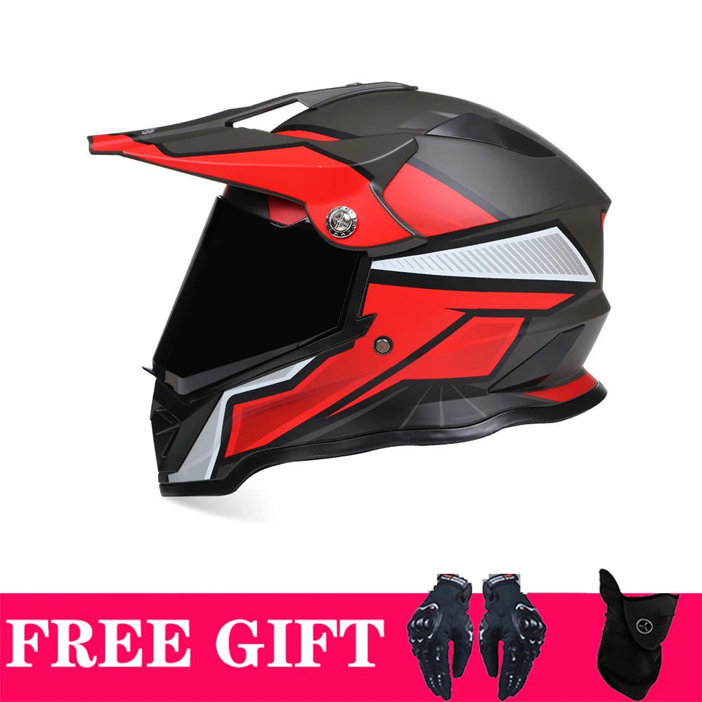 Off-Road Full Face Motorcycle Helmet, ECE DOT Approved, ATV & Rally Racing