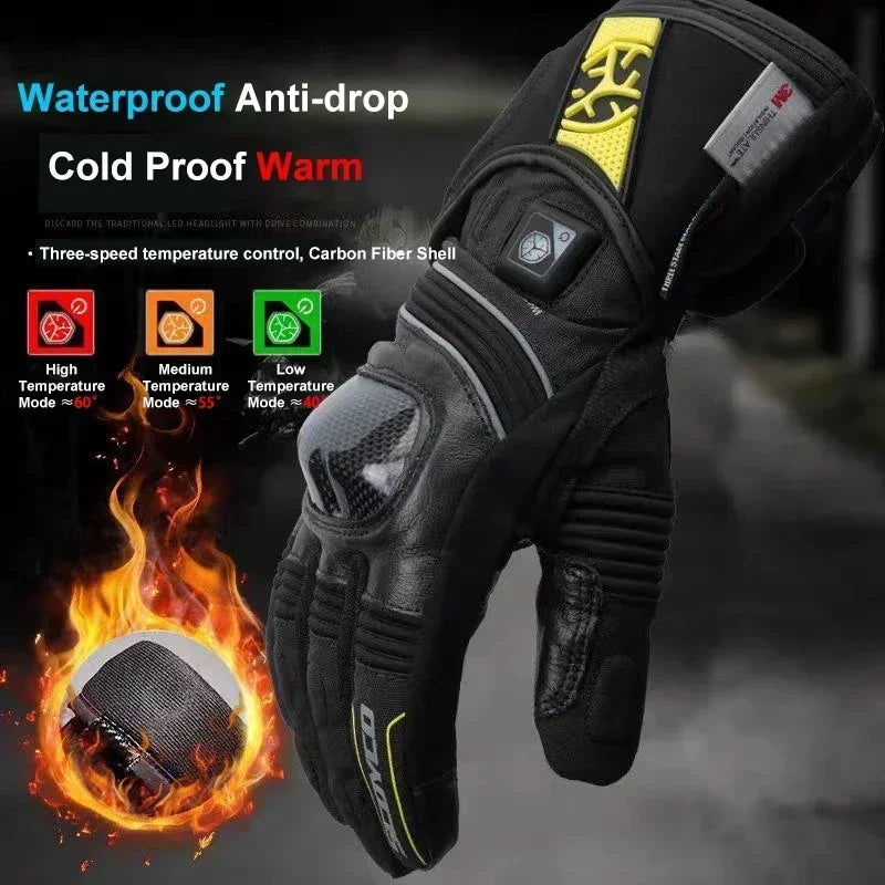 SCOYCO Heated Motorcycle Gloves – Waterproof & Winter-Ready