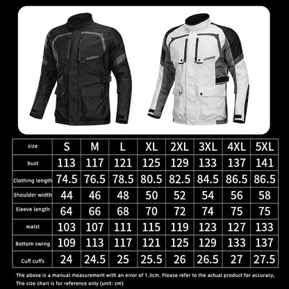 LYSCHY Motorcycle Jacket – Waterproof and Padded for Winter Protection