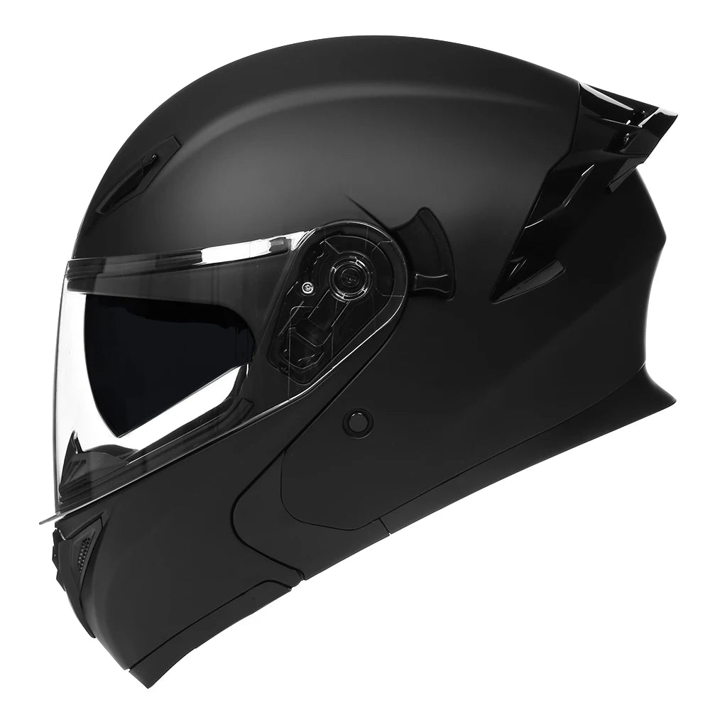 Modular Flip-Up Motorcycle Helmet, ECE DOT Approved, Full Face Racing Helmet