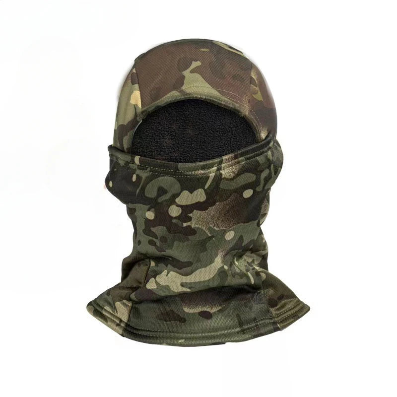 Balaclava Winter Fleece Camouflage, Cold-Proof Ski Cycling Full Face Mask