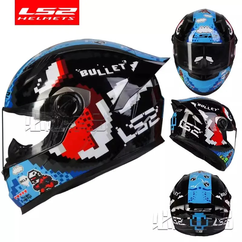 LS2 FF300 Full Face Motorcycle Helmet, ECE Approved, Clear Visor