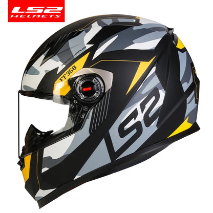 LS2 FF358 Full Face Motorcycle Helmet, ECE Approved