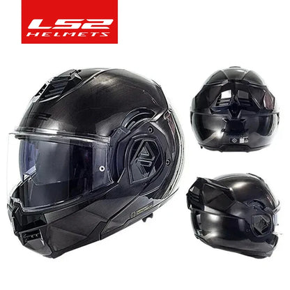 LS2 FF906 Advant Flip-Up Full Face Motorcycle Helmet, ECE Double Visor