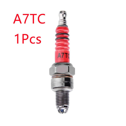 Triple Electrode Spark Plugs for Motorcycles, ATVs, and Go-Karts – Compatible with GY6 and CG Engines