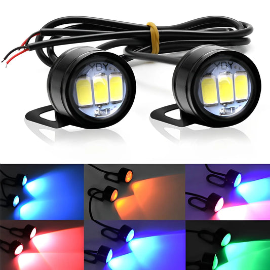 LED Motorcycle Lights – 2 Bright Headlights