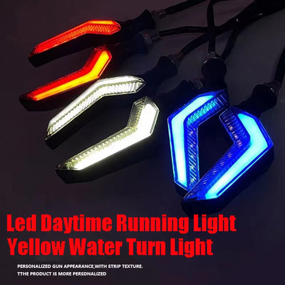 2 LED Turn Signal Lights for Motorcycles - Modern Style