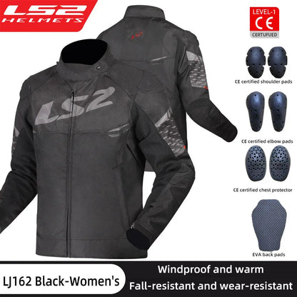 LS2 APEX Motorcycle Jacket – Waterproof and Padded for Winter