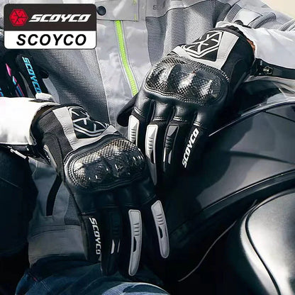 SCOYCO Motorcycle Gloves – Carbon Fiber Protection