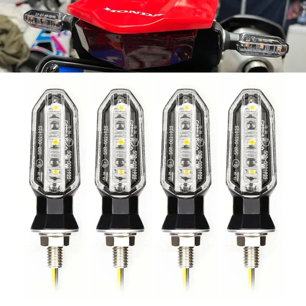 8mm LED Turn Signal Lights for Motorcycles