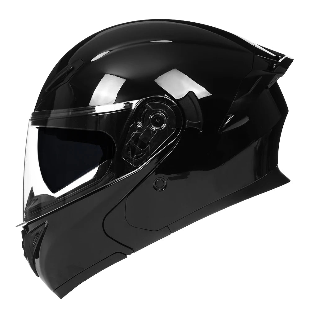 Modular Flip-Up Motorcycle Helmet, ECE DOT Approved, Full Face Racing Helmet