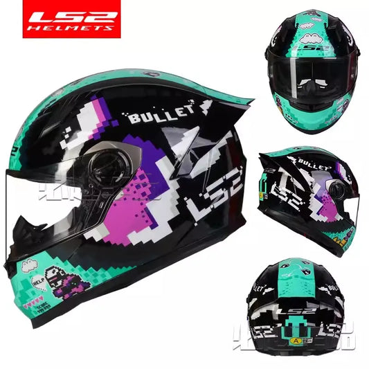 LS2 FF300 Full Face Motorcycle Helmet, ECE Approved, Clear Visor