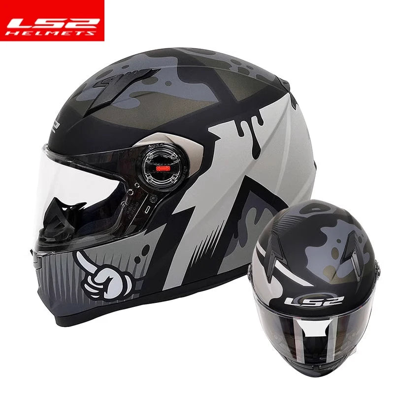 LS2 FF358 Full Face Motorcycle Helmet, ECE Approved