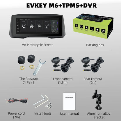 Introducing the GPS Screen with CarPlay & Android for Motorcycles. This advanced device offers wireless connectivity, mobile screen mirroring, expandable storage up to 64GB, a 7.0-inch touch screen, dual Bluetooth support, and multilingual interface. It'..