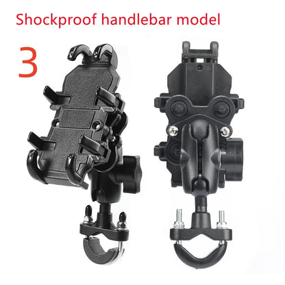 Motorcycle Phone Holder - 360° Rotatable and Shockproof