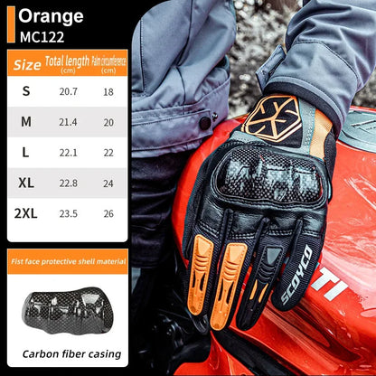 SCOYCO Motorcycle Gloves – Carbon Fiber Protection