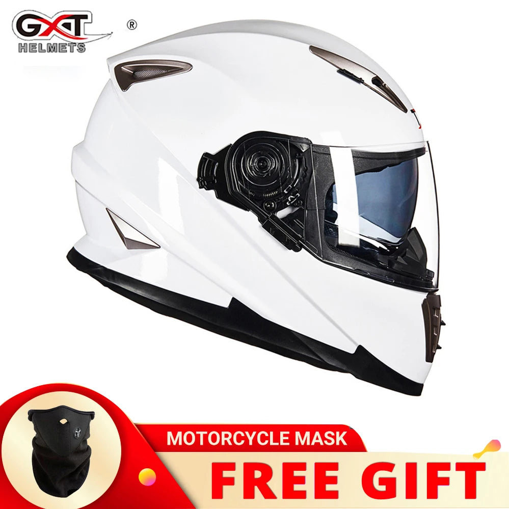 GXT-999 Integral Motorcycle Helmet + Free Accessory