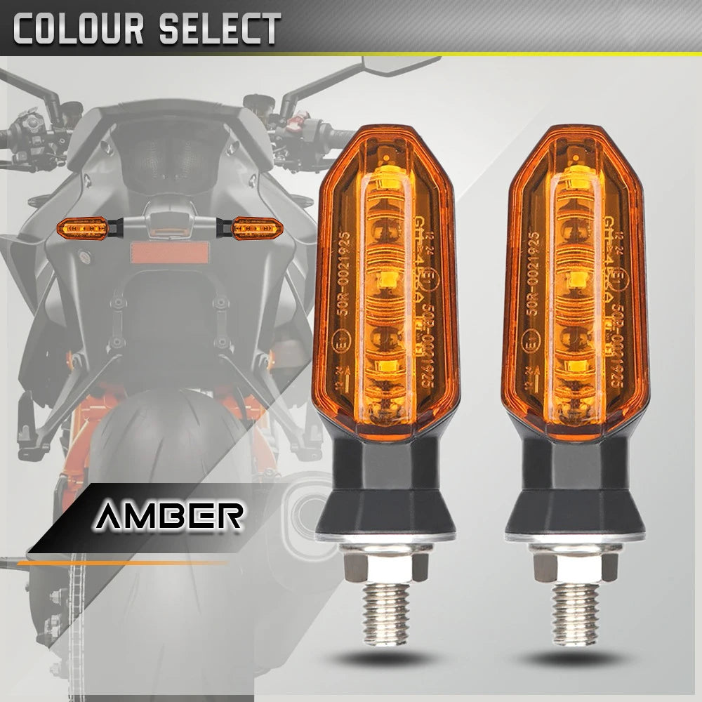 8mm LED Turn Signal Lights for Motorcycles