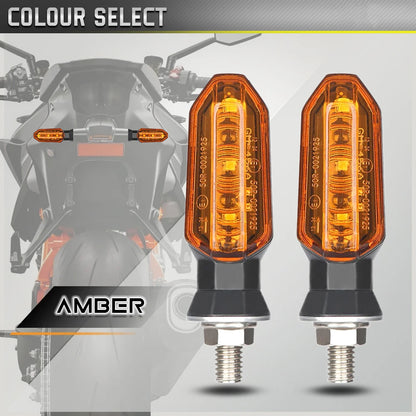 8mm LED Turn Signal Lights for Motorcycles