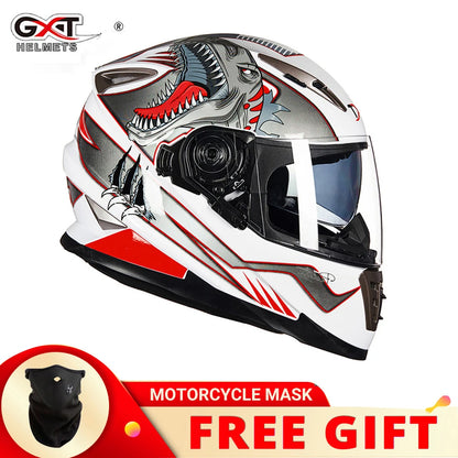 GXT-999 Integral Motorcycle Helmet + Free Accessory