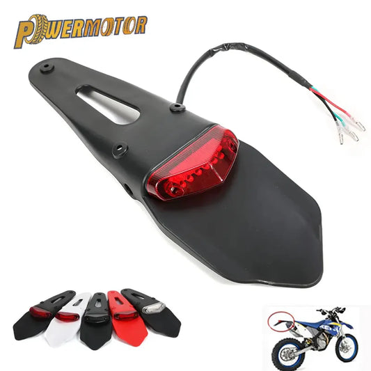 12V LED Motorcycle Tail Light with License Plate