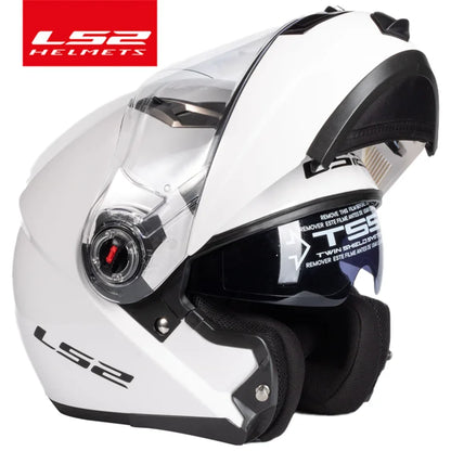 LS2 FF370 Full Face Motorcycle Helmet, Dual Lens, Flip-Up Design, ECE Certified