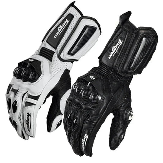 Leather and Carbon Fiber Motorcycle Gloves – Summer & Winter Use