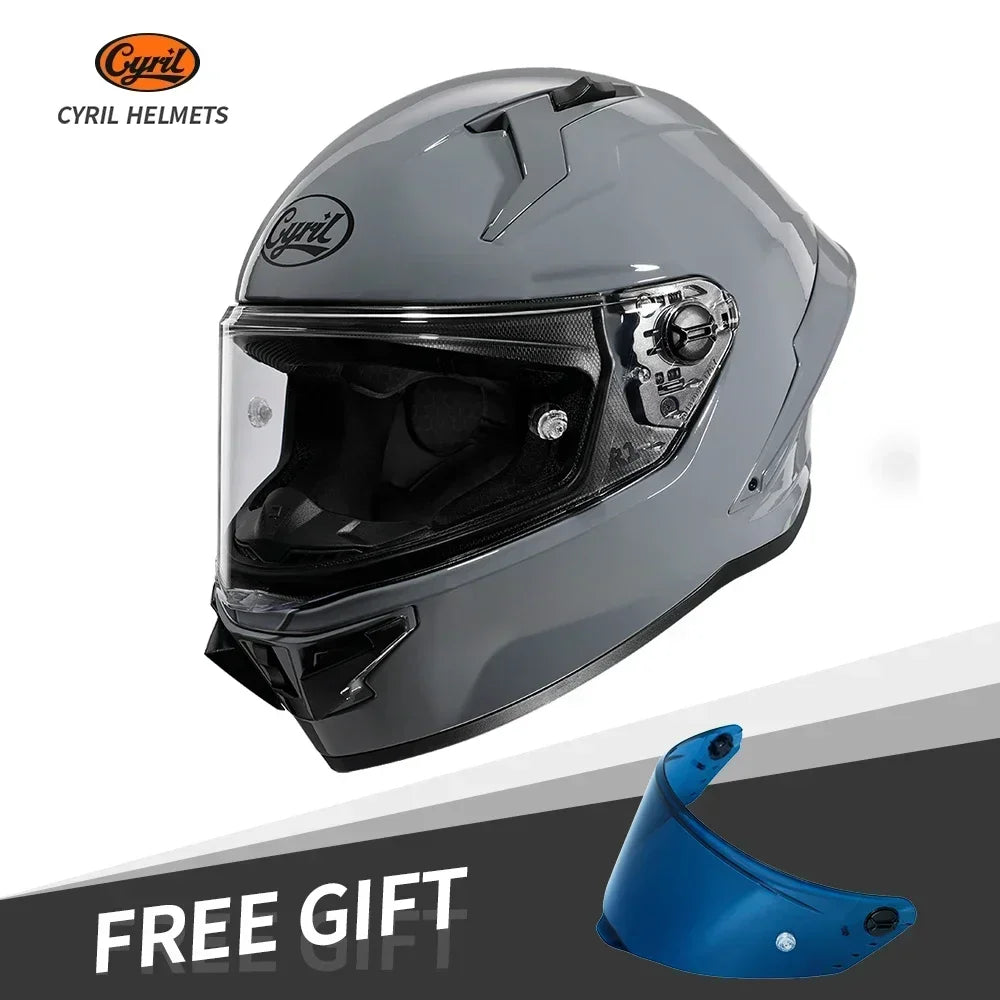 CYRIL FF352 Full Face Motorcycle Helmet, Unisex + Free Accessory