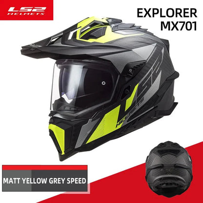 Original LS2 EXPLORER MX701 Carbon Fiber Off-Road Motorcycle Helmet