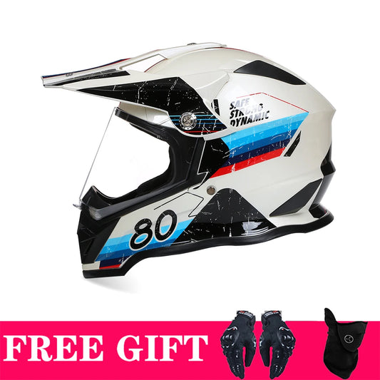 Off-Road Full Face Motorcycle Helmet, ECE DOT Approved, ATV & Rally Racing