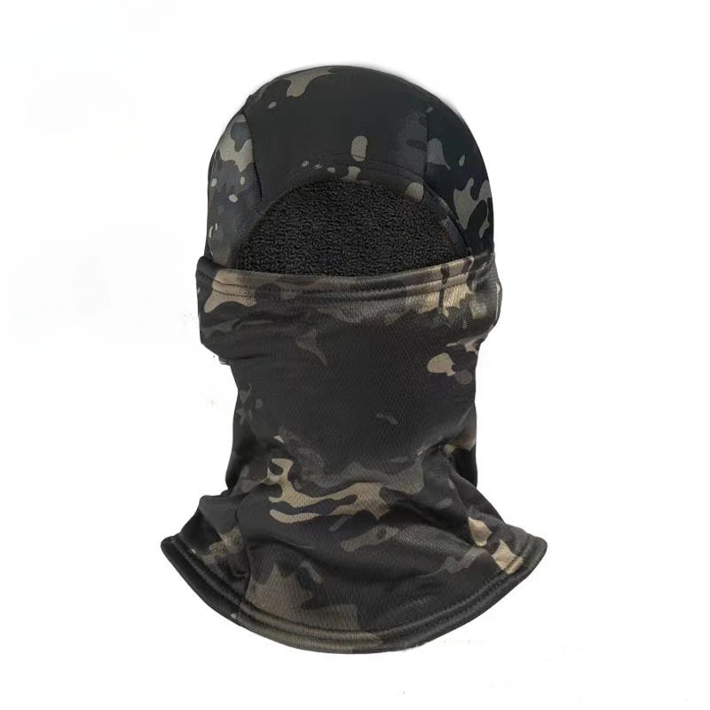 Balaclava Winter Fleece Camouflage, Cold-Proof Ski Cycling Full Face Mask