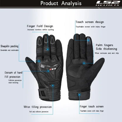 LS2 Motorcycle Gloves – Durable and Breathable